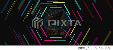 Abstract polygonal background technology concept, futuristic background 131382709