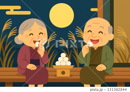 月見　中秋の名月 131382844