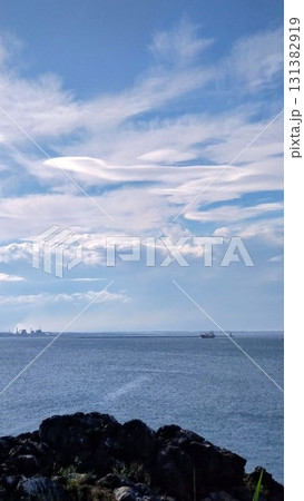 蕪島から見た海と空 蕪島から見た海と空 131382919