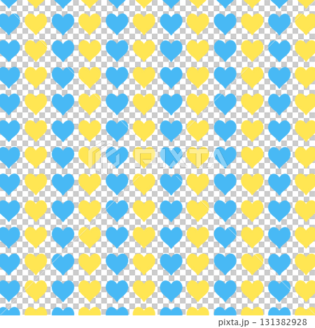 Blue and yellow heart background material 131382928