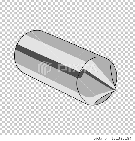 単結晶シリコンインゴットのイラスト 131383184