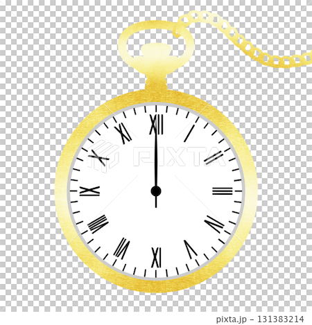 復古金懷錶的插圖 131383214