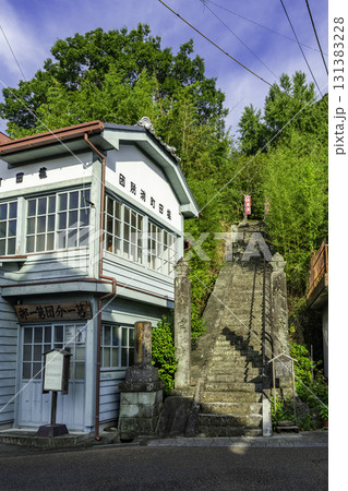 塩田津の町並み　塩田町消防団と常在寺参道　佐賀県嬉野市 131383228