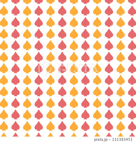 赤橙のスペードの背景素材 131383451