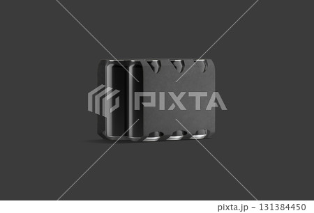 Blank black six can cardboard pack mockup, half-turned view Blank black six can cardboard pack mockup, half-turned view 131384450