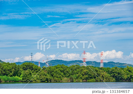 秋の淀川風景 大阪府高槻市 秋の淀川風景 大阪府高槻市 131384657