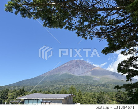 快晴の富士山二合目水ヶ塚駐車場_水ヶ塚公園_富士登山の起点 131384671