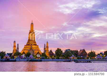 ワットアルン タイ 夕景 ワットアルン タイ 夕景 131384700