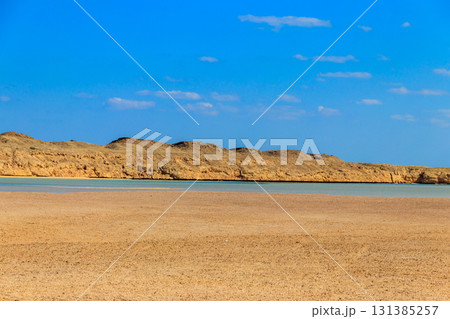 Beautiful lake in Ras Mohammed national park, Sinai peninsula in Egypt 131385257