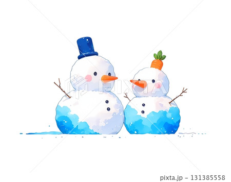 雪だるまのイラスト 131385558
