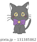 座っている黒猫 131385862