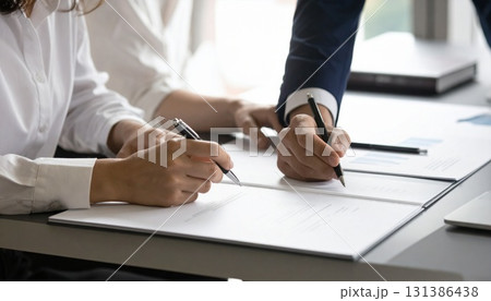 ミーティングをするビジネスグループ 131386438