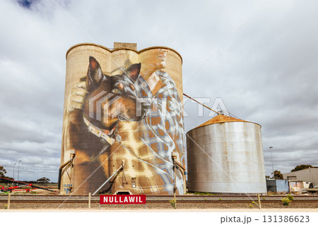 Nullawil Silo Art in Victoria Australia 131386623