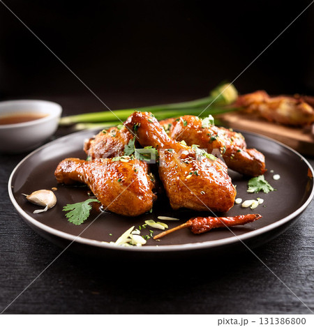 Chicken Glazed with Lemongrass and Pepper Chicken Glazed with Lemongrass and Pepper 131386800