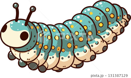 足のたくさんある芋虫のイラスト 足のたくさんある芋虫のイラスト 131387129