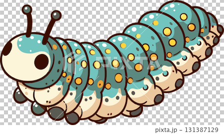 有很多腿的毛毛蟲的插圖 有很多腿的毛毛蟲的插圖 131387129