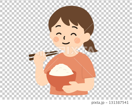 一個吃米飯的女孩 131387541