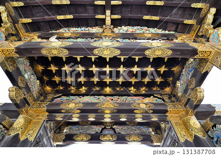 京都「二条城」門跡と石垣 京都「二条城」門跡と石垣 131387708