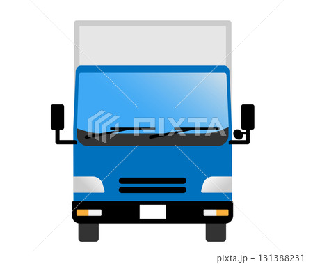 正面から見たトラック（バンボディータイプ・白ナンバー） 131388231