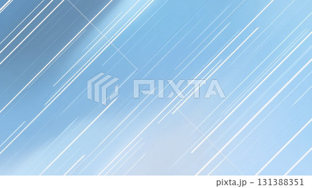 Seamless loop of thin lines moving diagonally across a soft blue background with dynamic energy 131388351