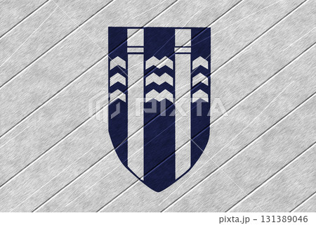 The official flag of Iceland's capital, Reykjavik, on wood texture. Conceptual collage. Illustration The official flag of Iceland's capital, Reykjavik, on wood texture. Conceptual collage. Illustration 131389046