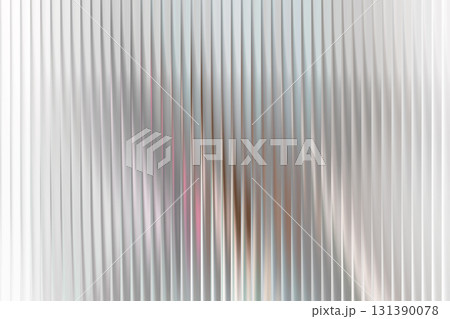 White Silver Ribbed Gradient Smooth Glass Abstract 131390078