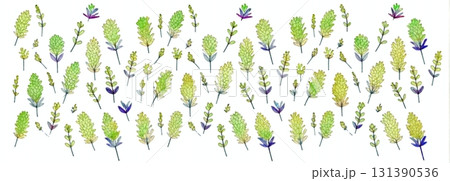 背景素材　背景画像　パターン素材　背景イラスト　壁紙　ラベンダー　黄色 131390536