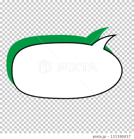 Simple speech bubble illustration, landscape 131390837