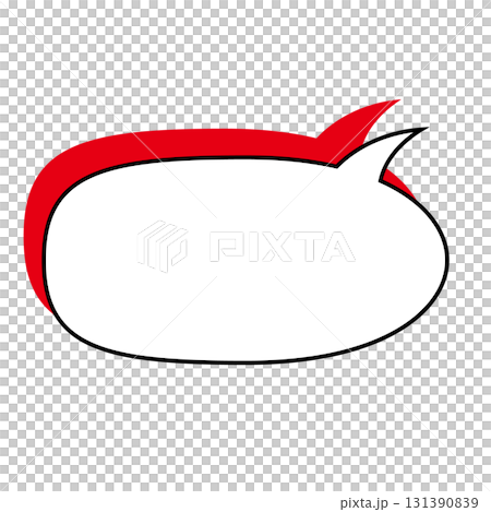 Simple speech bubble illustration, landscape 131390839