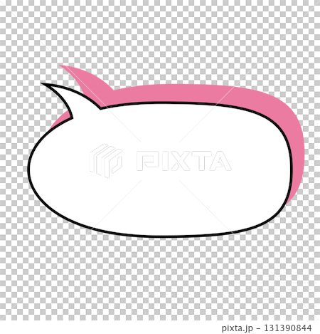 Simple speech bubble illustration, landscape 131390844