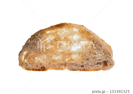 Rustic sourdough bread slice isolated on transparent background 131391325