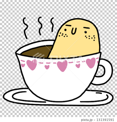 cup of coffee with lemon cartoon cup of coffee with lemon cartoon 131391591