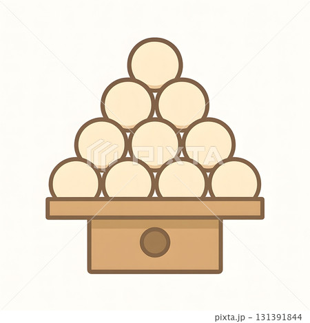 月見団子 三方 月見団子 三方 131391844