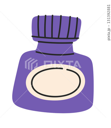 Ink well bottle hand drawn Ink well bottle hand drawn 131392881
