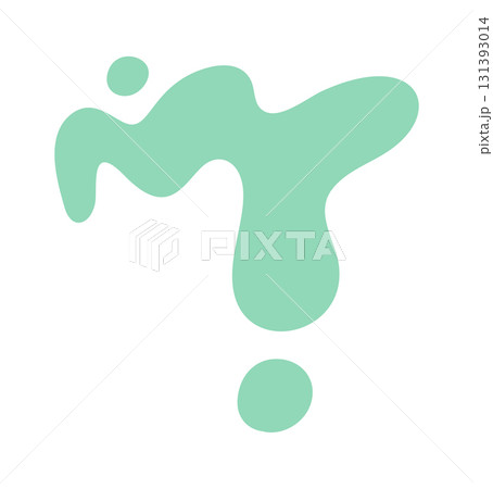 Green paint blot design element 131393014