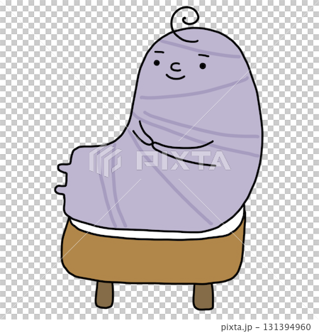 cartoon illustration of a taro 131394960