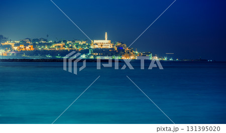View of Jaffa at night. Tel Aviv-Jaffa, Israel 131395020