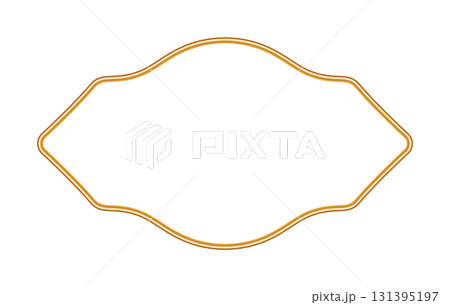 Shiny golden luxury frame. Ornamental 3d border in oriental style. Indian decorative element. Realistic object mockup for photo frame. Vector for certificate, stamp, vignette Shiny golden luxury frame. Ornamental 3d border in oriental style. Indian decorative element. Realistic object mockup for photo frame. Vector for certificate, stamp, vignette 131395197