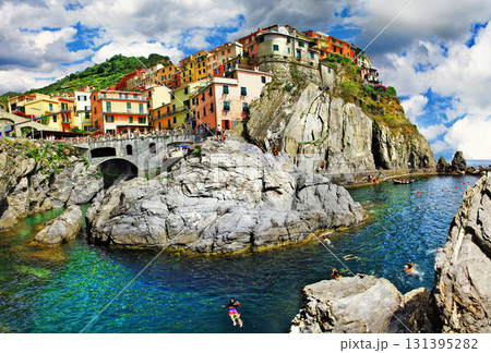 Italian holiadys - beautiful  Manarola village, Cinque terre 131395282