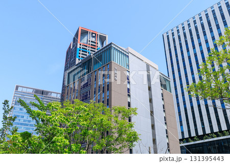 大阪中之島の堂島川沿いのビル群 (大阪府大阪市北区) 大阪中之島の堂島川沿いのビル群 (大阪府大阪市北区) 131395443