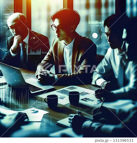 scene of a meeting at work 131396531