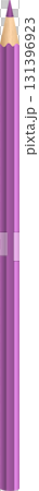 A cylindrical crayon with a light brown conical tip, all in a light purple hue. 131396923
