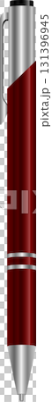 Elegant maroon writing tool with sleek silver accents for a touch of modern sophistication. Elegant maroon writing tool with sleek silver accents for a touch of modern sophistication. 131396945