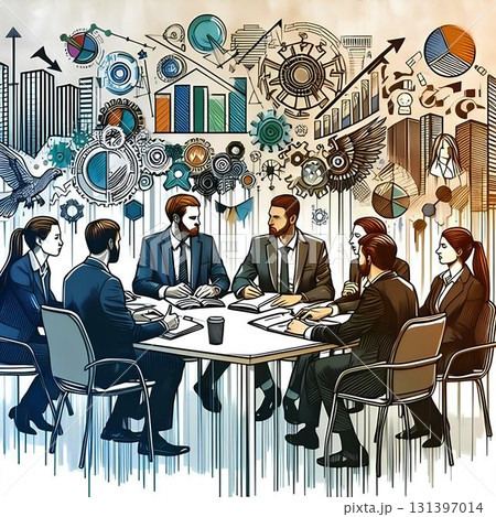 scene of a meeting at work 131397014