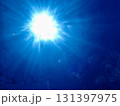 海中から見上げた太陽 131397975