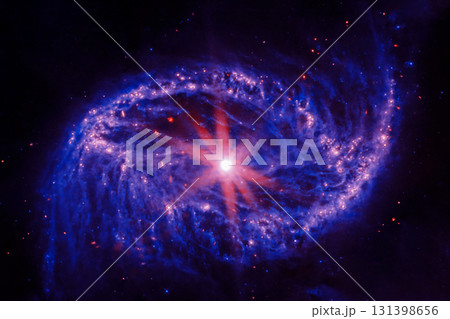 Beautiful distant galaxy. Elements of this Image Furnined by Nasa Beautiful distant galaxy. Elements of this Image Furnined by Nasa 131398656