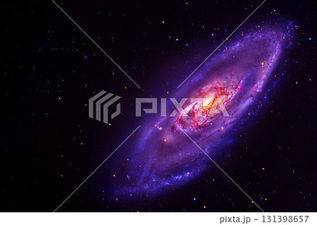 Beautiful spiral galaxy. Elements of this Image Furnined by Nasa 131398657