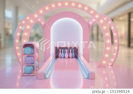 Pink Bowling Concept for Sport and Leisure Design 131399524