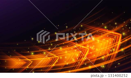 Speed rush arrows orange neon glowing, light dynamic curve trails on dark, energy flow acceleration effect background Speed rush arrows orange neon glowing, light dynamic curve trails on dark, energy flow acceleration effect background 131400252