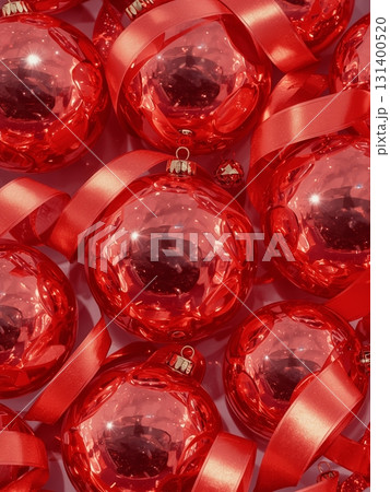 Red Christmas Balls for Holiday Decoration and Festive Design 131400520